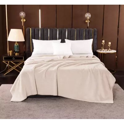 Плед меховой Sofi de Marko “Аурелия” (светло-бежевый), 160x220