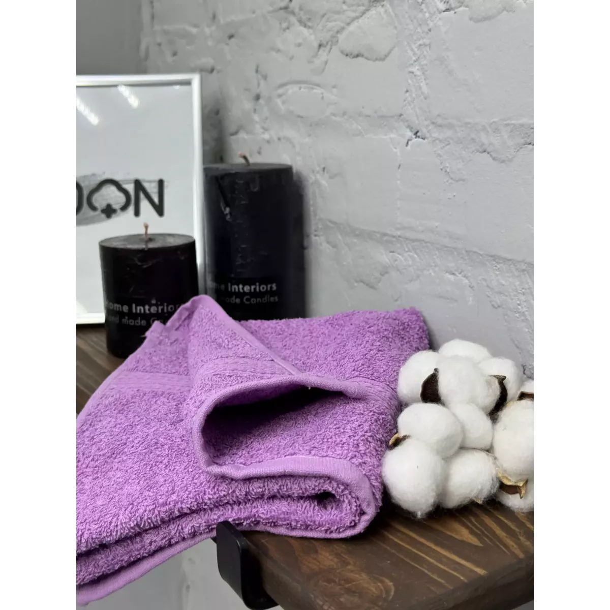 Махровое полотенце Туркмения (сиреневый), 40х70