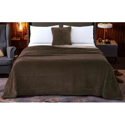 Плед-покрывало Sofi De Marko “Аврил” (шоколад), 220x240