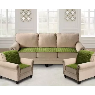 Набор покрывал для мягкой мебели Karteks “Соты” зеленый (70х210 - 1 шт.)