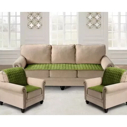 Набор покрывал для мягкой мебели Karteks “Соты” зеленый (70х210 - 1 шт.)