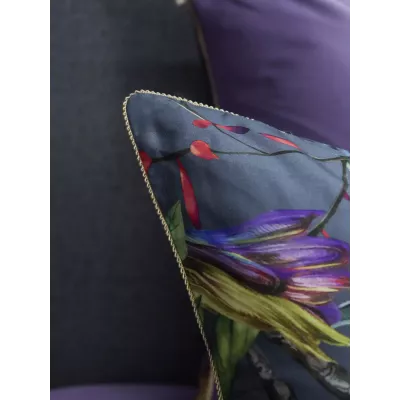 Комплект с одеялами KAZANOV.A "Колибри" аметист графит (тенсель/египетский хлопок), семейный