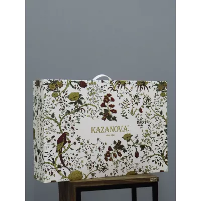 Комплект с одеялами KAZANOV.A "Колибри" аметист графит (тенсель/египетский хлопок), семейный