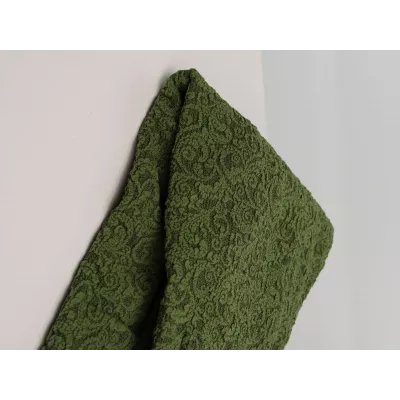 Чехол на угловой диван и кресло Жаккард зеленый