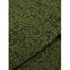Чехол на угловой диван и кресло Жаккард зеленый