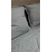 Комплект с одеялом DonCotton "Stripe Sateen" (синий туман), 1.5 спальный