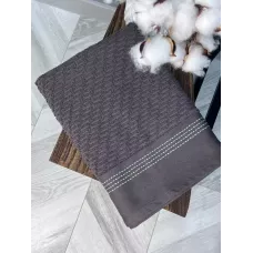 Махровое полотенце Comfort Life “Рольф” (графит), 70×140