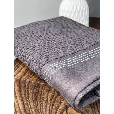 Махровое полотенце Comfort Life “Рольф” (графит), 70×140