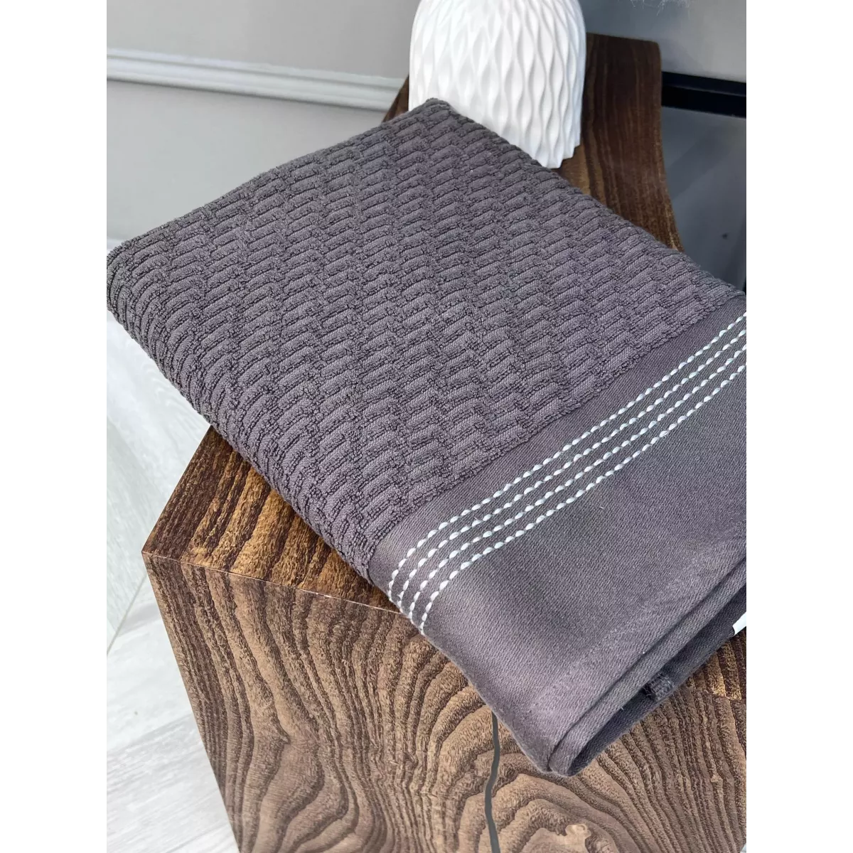 Махровое полотенце Comfort Life “Рольф” (графит), 70×140