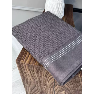 Махровое полотенце Comfort Life “Рольф” (графит), 70×140