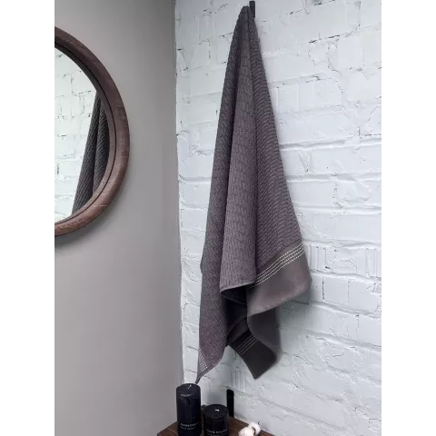 Махровое полотенце Comfort Life “Рольф” (графит), 70×140