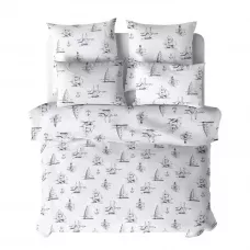 Комплект постельного белья Verossa Сатин "Regatta gray", двуспальный