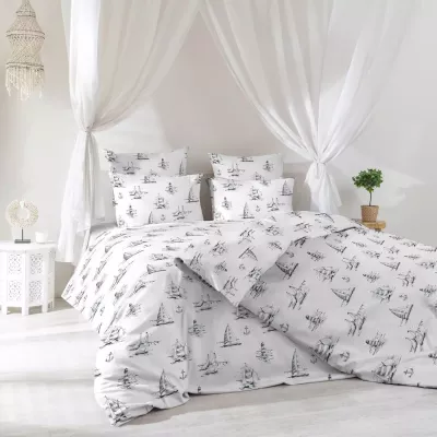 Комплект постельного белья Verossa Сатин "Regatta gray", двуспальный