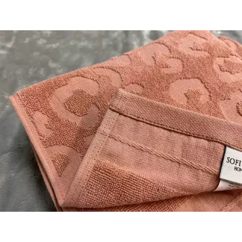 Махровое полотенце Sofi De Marko “Tiger” (чайная роза), 50x90