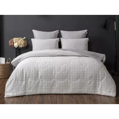 Комплект с одеялом KAZANOV.A Morocco “Кемер” (серебро беж), евро