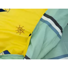 Комплект постельного белья Sofi De Marko “Кораблики” (желтый), 1.5 спальный