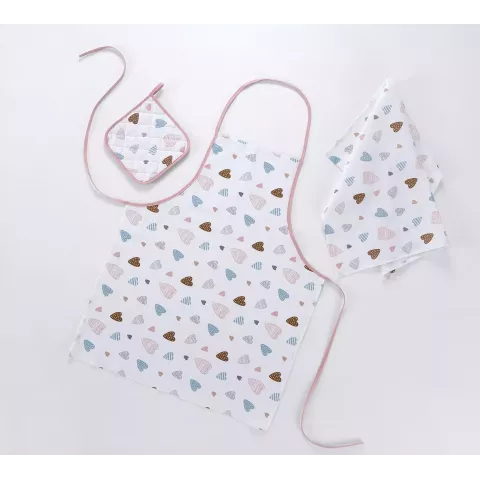 Набор для кухни "С любовью" (фартук 60х70, прихватка 20х20, салфетка 47х60)