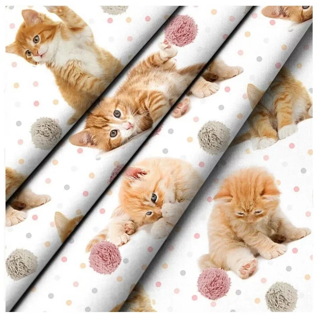 Комплект постельного белья "WENGE" kids (Kitten orange), 1.5 спальный