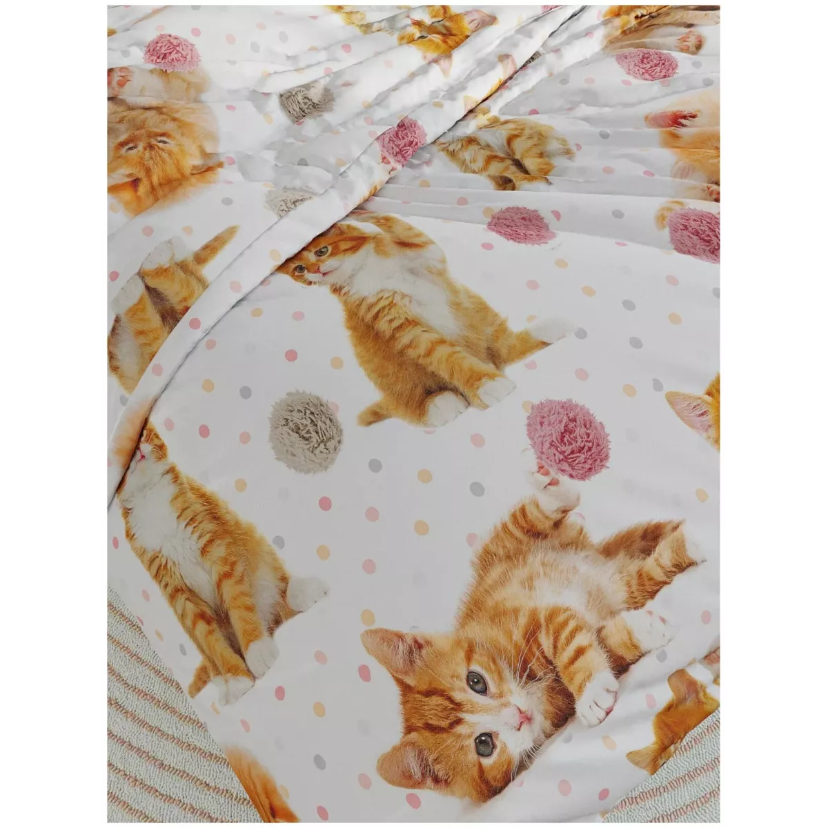 Комплект постельного белья "WENGE" kids (Kitten orange), 1.5 спальный