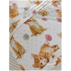 Комплект постельного белья "WENGE" kids (Kitten orange), 1.5 спальный
