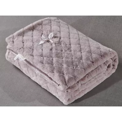 Плед-покрывало Sofi de Marko “Бернард” (пудра), 160x220