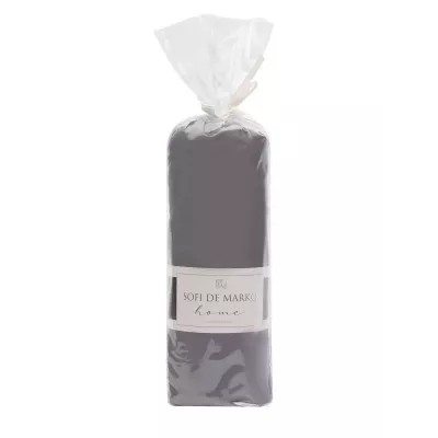 Простыня однотонная на резинке Sofi De Marko "Мармис" (серая), 160х200х30