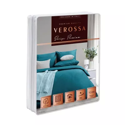 Комплект постельного белья Verossa stripe-sateen “Blumarine”, семейный