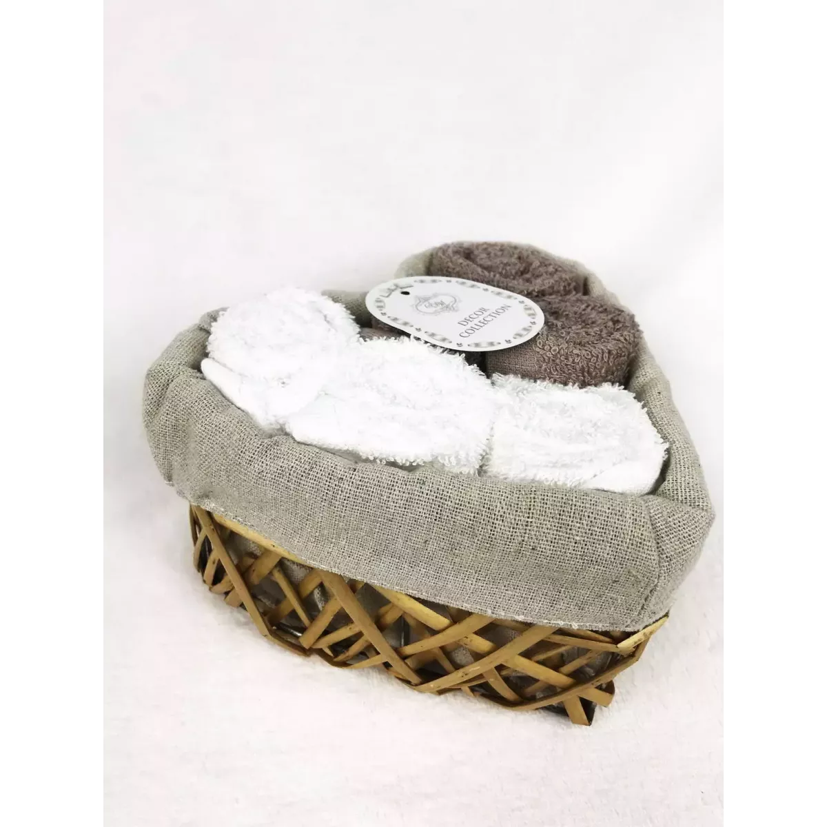 Комплект полотенец Sofi de marko “Амур” (кофе), 30x30 (6 шт)