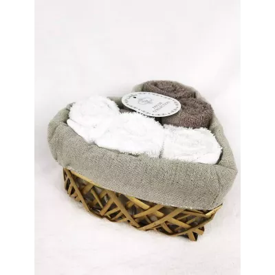 Комплект полотенец Sofi de marko “Амур” (кофе), 30x30 (6 шт)