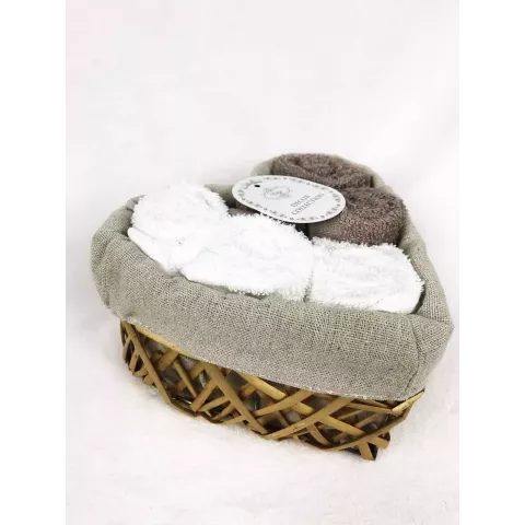 Комплект полотенец Sofi de marko “Амур” (кофе), 30x30 (6 шт)