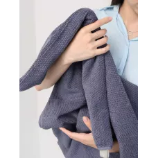 Махровое полотенце DonCotton “Lusso” (маренго), 70х140