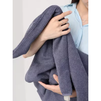 Махровое полотенце DonCotton “Lusso” (маренго), 70х140