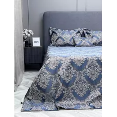 Покрывало жаккардовое KARTEKS LUXE-2 с наволочками MALAVI 03 - Mavi, 260х270