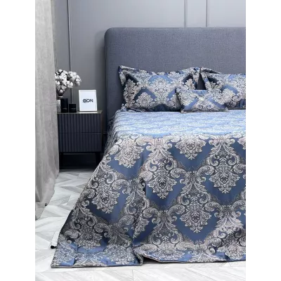 Покрывало жаккардовое KARTEKS LUXE-2 с наволочками MALAVI 03 - Mavi, 260х270
