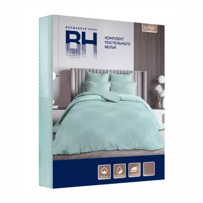 Комплект постельного белья Волшебная ночь "Mint", евро