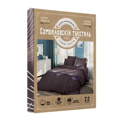 Комплект постельного белья Самойловский текстиль “Настроение”, евро