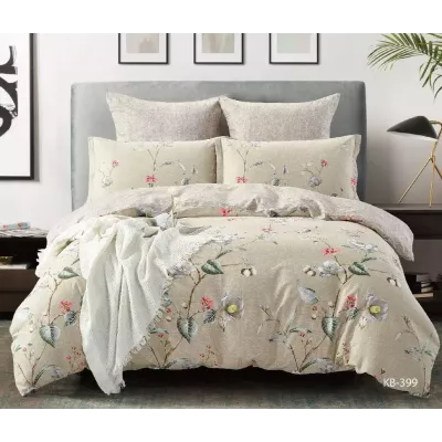 Комплект постельного белья Karteks "Сатин печатный" КВ-399, евро