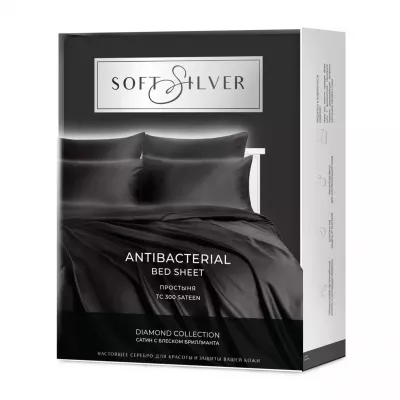 Простыня "Soft Silver" Икра, 236х270