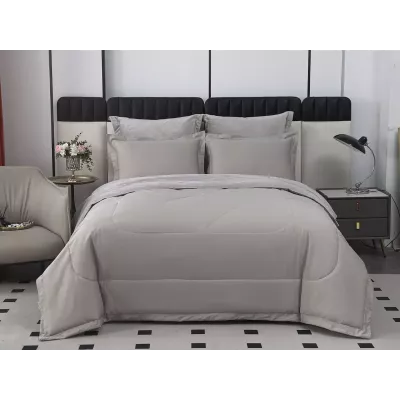 Комплект с одеялом Sofi De Marko “Энрике” (св серый), 1.5 спальный