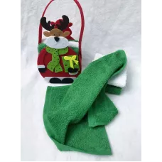 Новогодний набор полотенец "Виксен", 30x30 (3 шт)