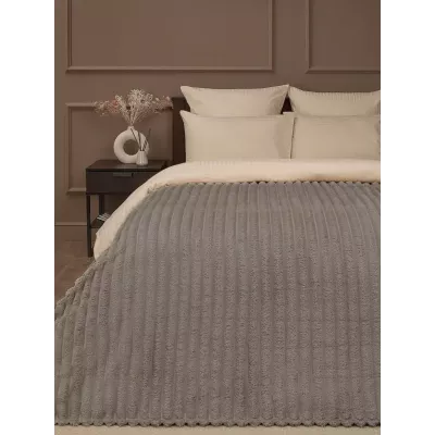 Плед TexRepublic “Вельвет” (бежевый), 200x220