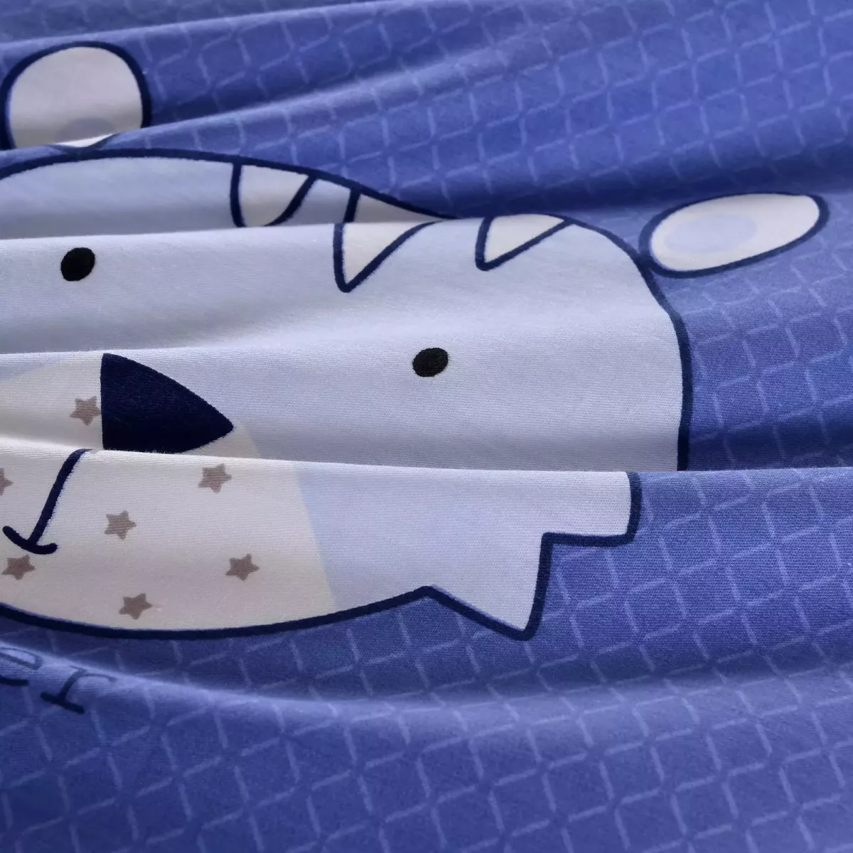 Комплект постельного белья Sofi De Marko “Зоомир” (синий), 1.5 спальный