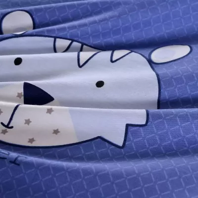 Комплект постельного белья Sofi De Marko “Зоомир” (синий), 1.5 спальный