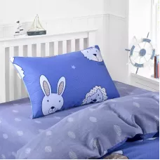Комплект постельного белья Sofi De Marko “Зоомир” (синий), 1.5 спальный