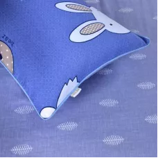 Комплект постельного белья Sofi De Marko “Зоомир” (синий), 1.5 спальный