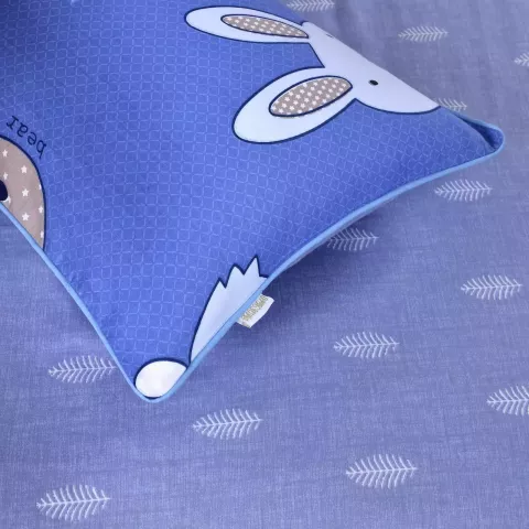 Комплект постельного белья Sofi De Marko “Зоомир” (синий), 1.5 спальный