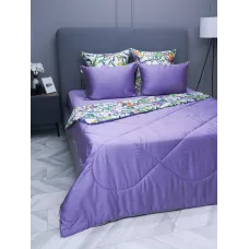 Комплект с одеялами KAZANOV.A "Колибри" аметист жемчуг (тенсель/египетский хлопок), семейный
