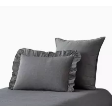 Комплект постельного белья Karteks "Вареный жаккард с рюшей" VJ-05, евро