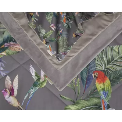 Комплект с одеялами Kazanov.a “Колибри Каллиопа” капучино (египетский хлопок-велюр), семейный