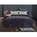 Комплект с одеялом KAZANOV.A “Мартина” графит олива платина (хлопок-велюр), евро